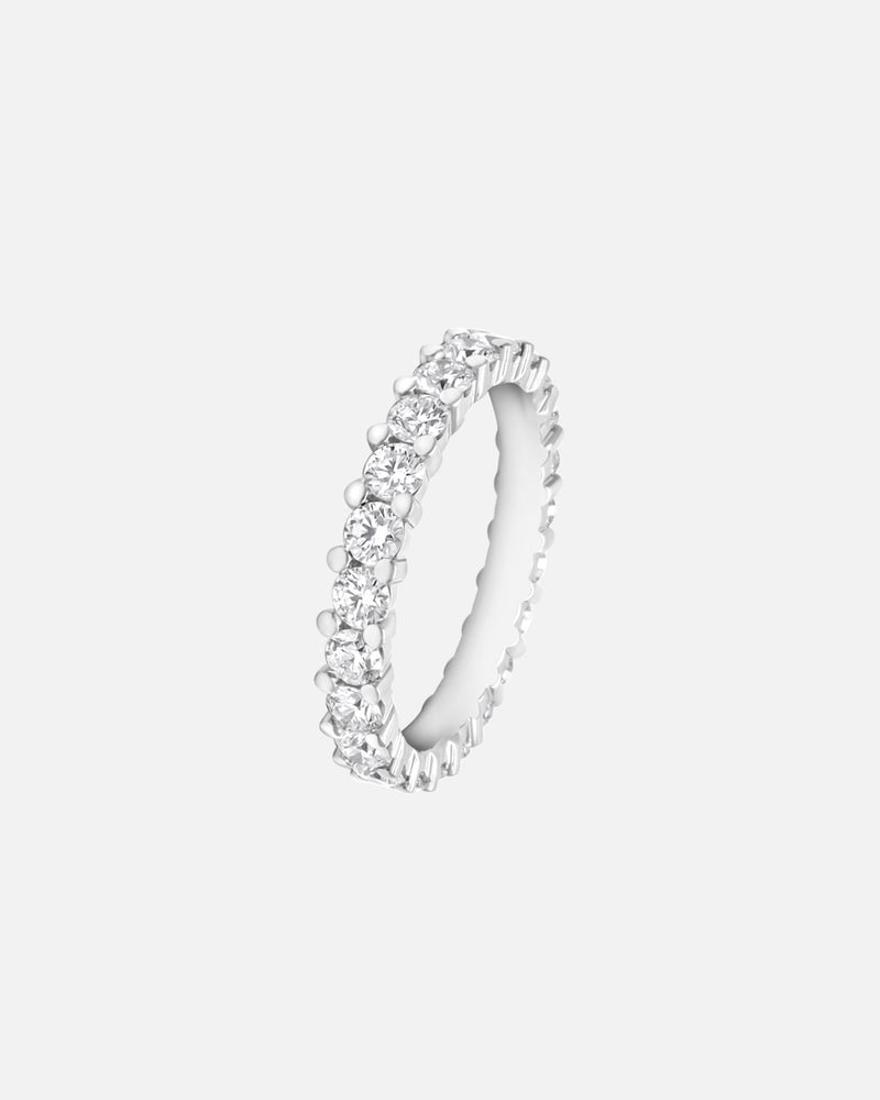 Ehering Frau Weissgold 18 Karat Diamantring Santorin L