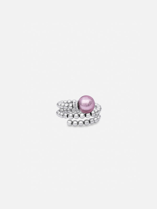 Bague Tango - Murano Pourpre light