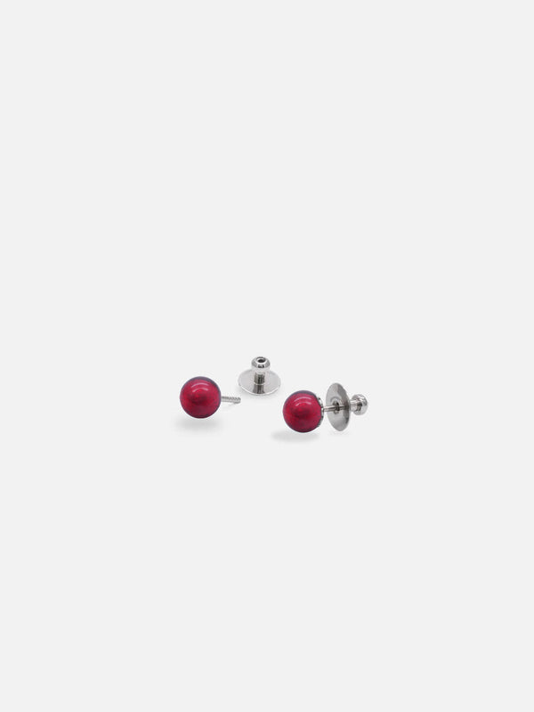 Ohrstecker - Murano Rot