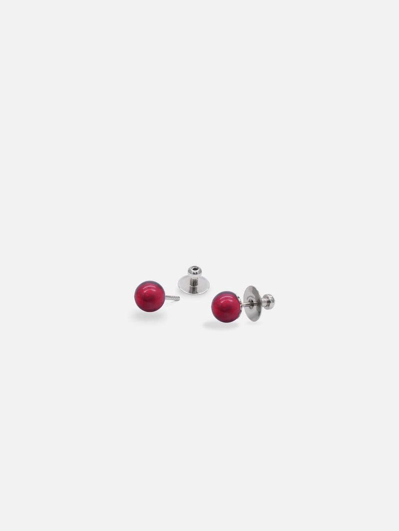 Ohrstecker - Murano Rot