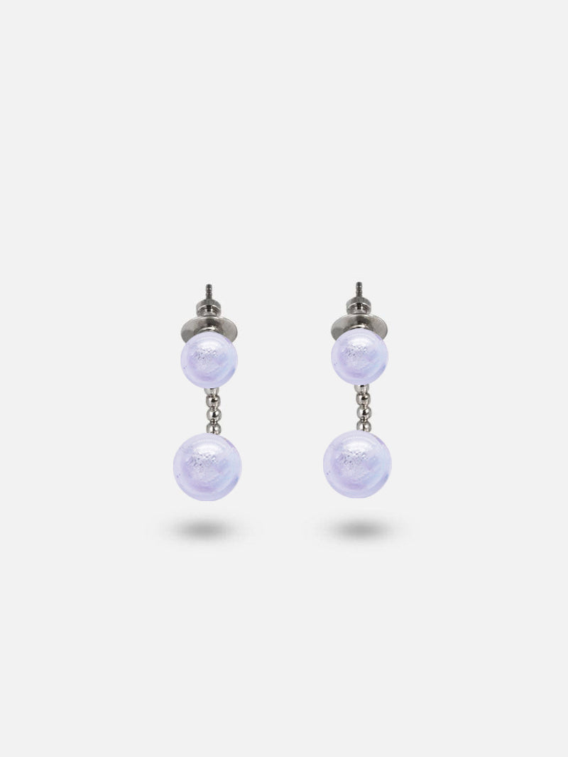 Karine Ohrringe - Murano Lavendel