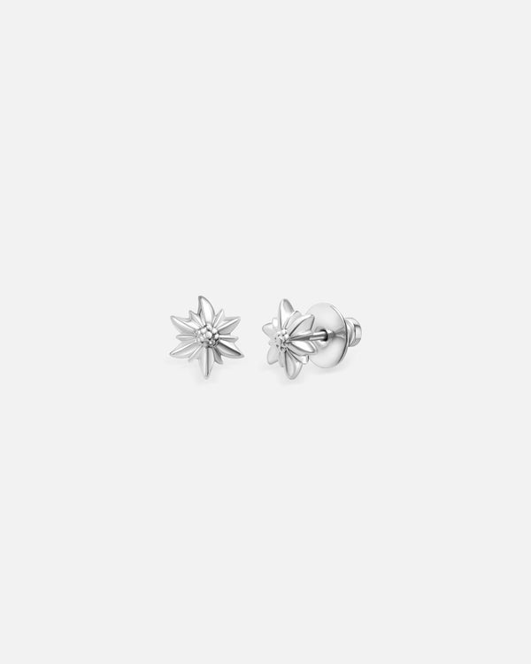 Liliflo - Clous d'oreilles interchangeable Swiss made - Collection Edelweiss Melanie Oesch - Couleur acier