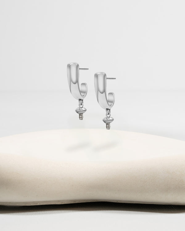 Liliflo_Swiss made Wechselschmuck_Iris Ohrringe in Stahlfarbe 