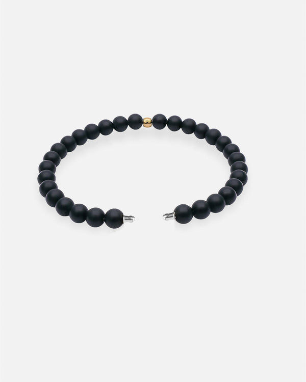 Liliflo - bijoux modulables Swiss made - bracelet Onyx  - or jaune recycle 18 carats