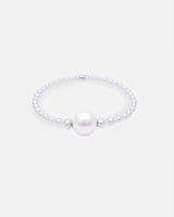 Liliflo - Modularer Schmuck Swiss made - Zuchtperlenarmband Weissgold recycelt 18 Karat - Zierverschluss Zuchtperle Cumingii