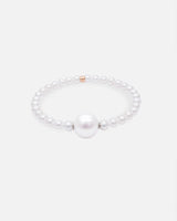 Liliflo - Modularer Schmuck Swiss made - Zuchtperlenarmband Roségold recycelt 18 Karat - Zierverschluss Zuchtperle Cumingii