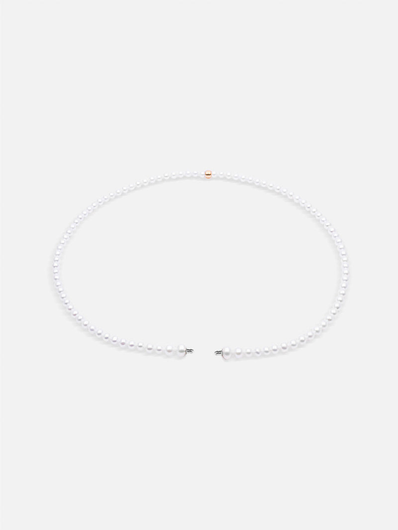 Liliflo - bijoux modulables Swiss made - collier perles de culture et or rose recyclé 18 carats
