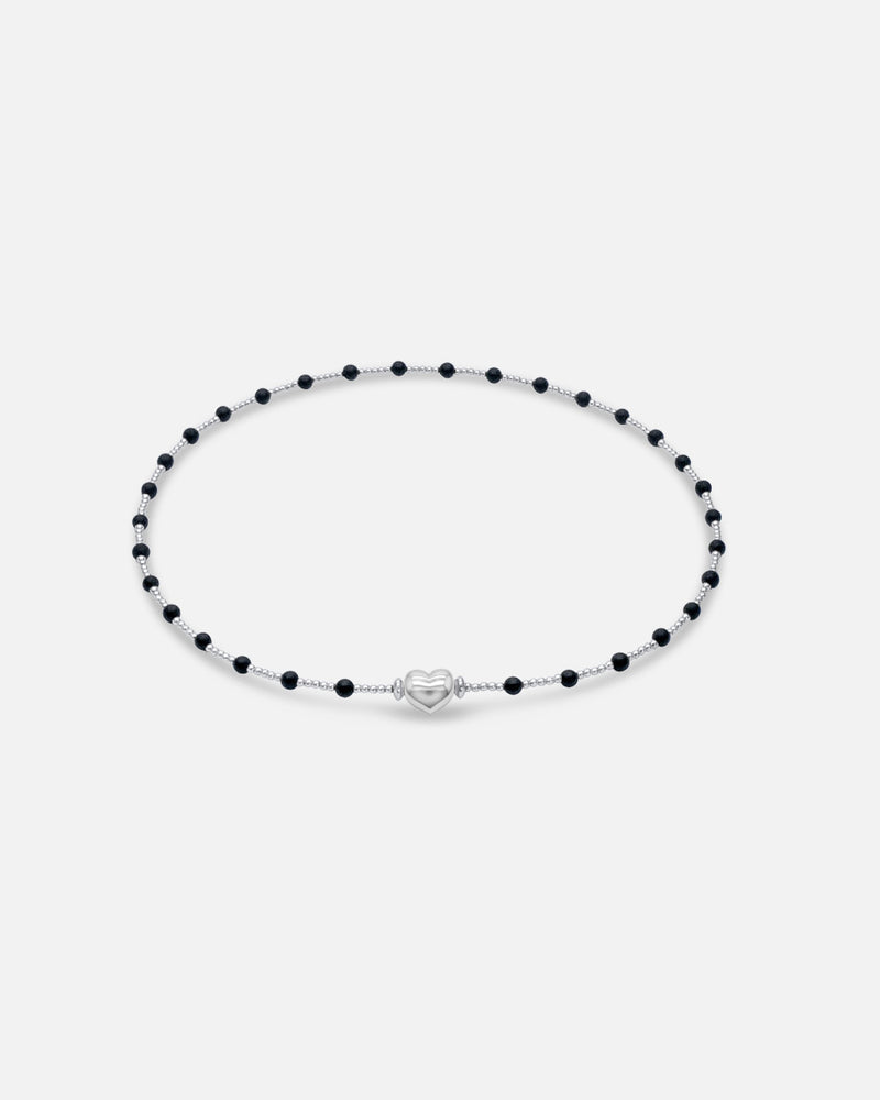 Collier Traviata Onyx - Lien Coeur
