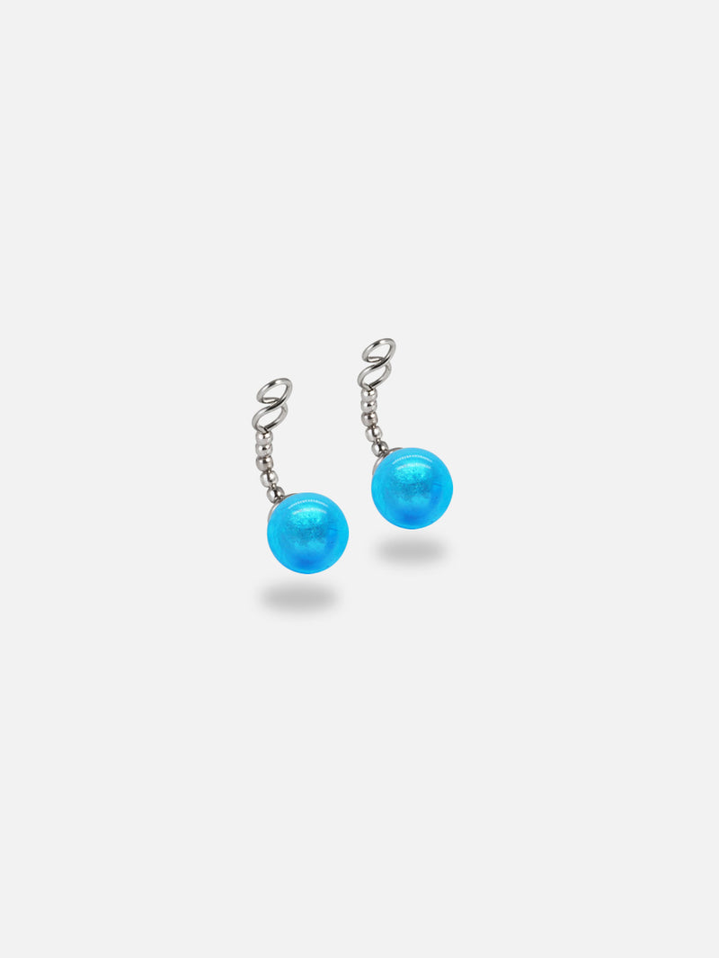 Karine Ohrringe - Murano Aqua