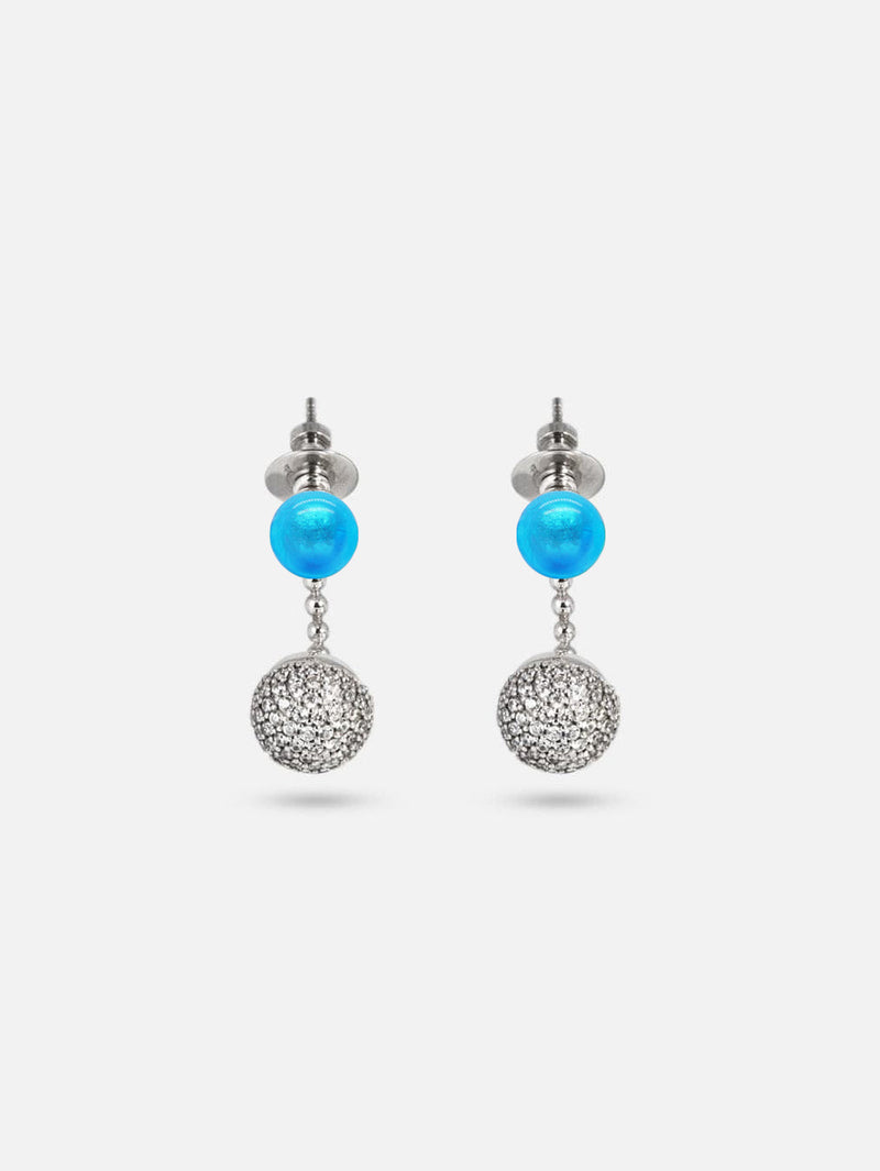 Karine Ohrringe - Murano Aqua