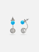 Karine Ohrringe - Murano Aqua