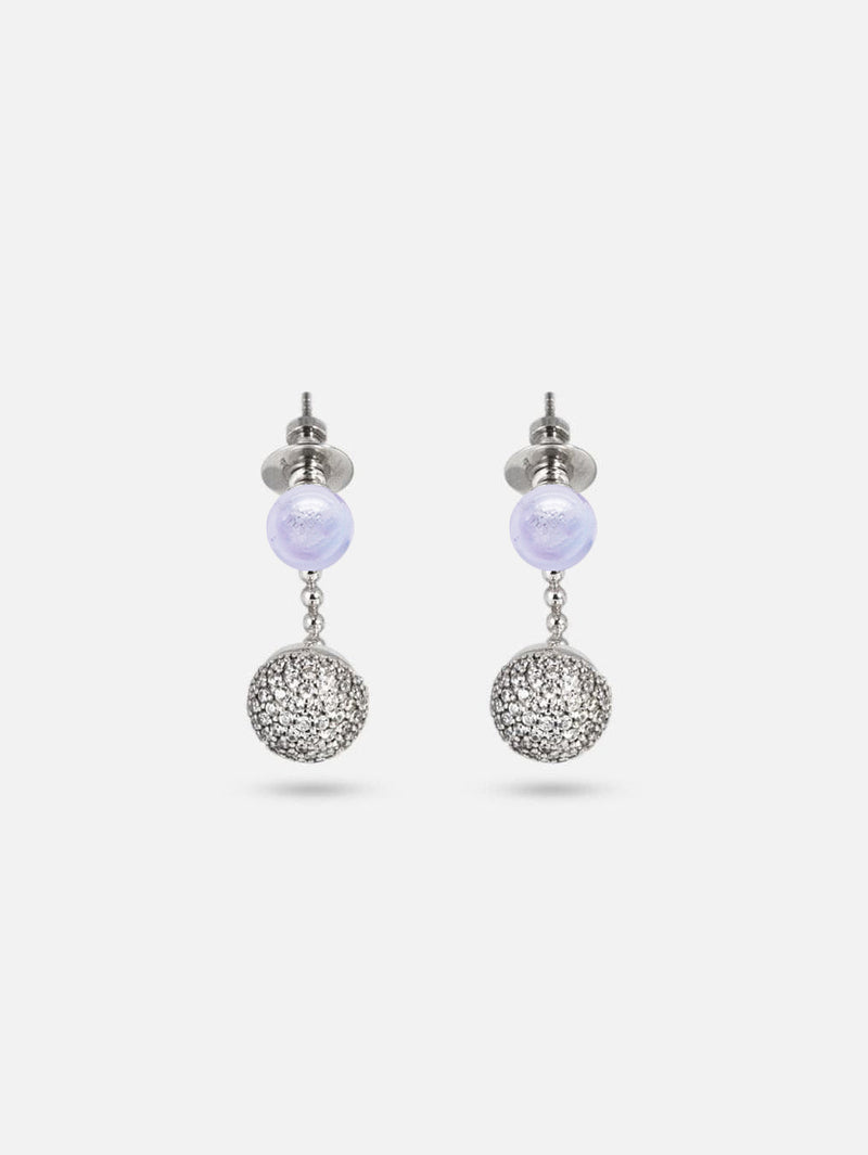 Karine Ohrringe - Murano Lavendel