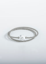Liliflo, Schweizer Schmuckmarke : Armband Tango Double in Naturfarbe - Schmuckstein Howlith