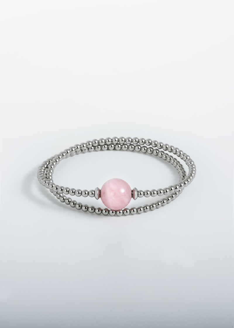 Armband Tango - Rosenquarz