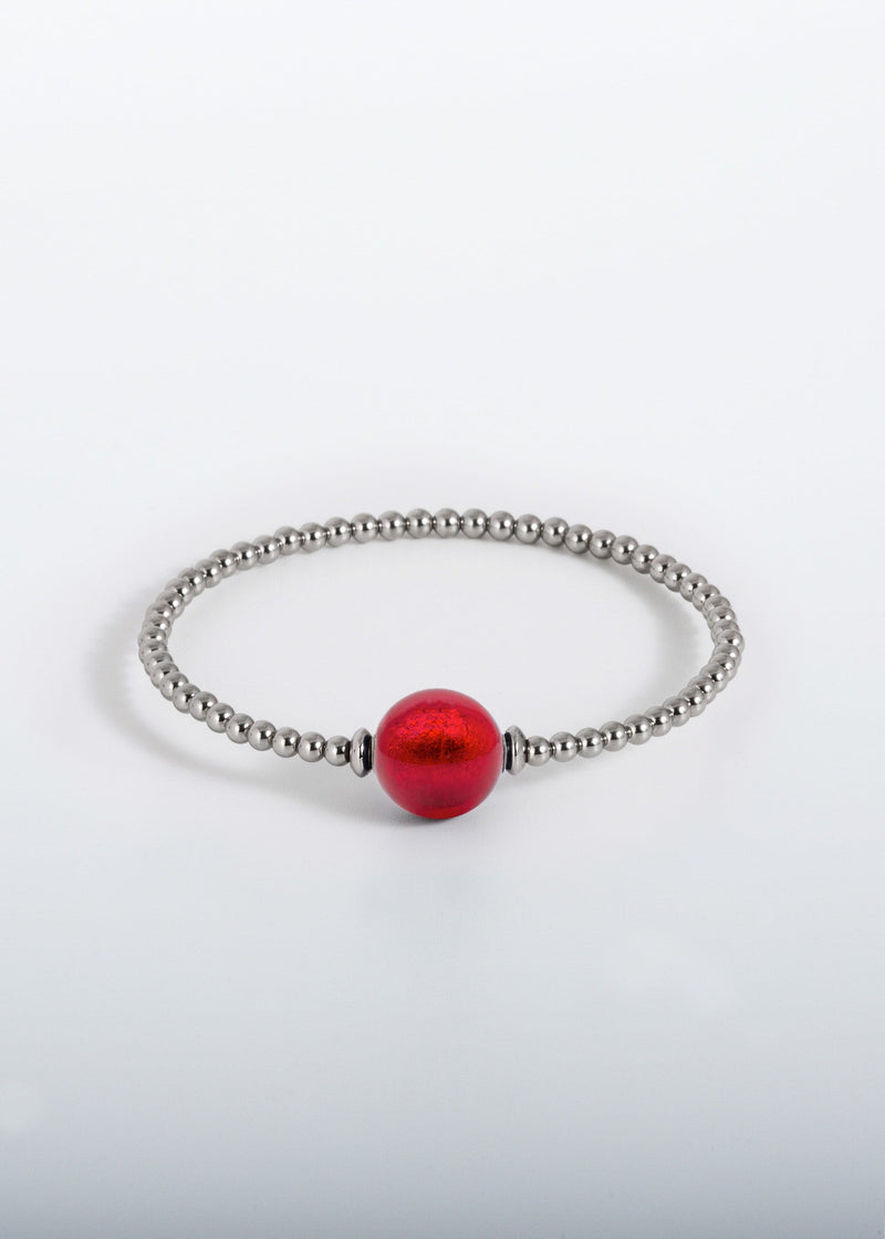 Armband Tango - Murano Rot