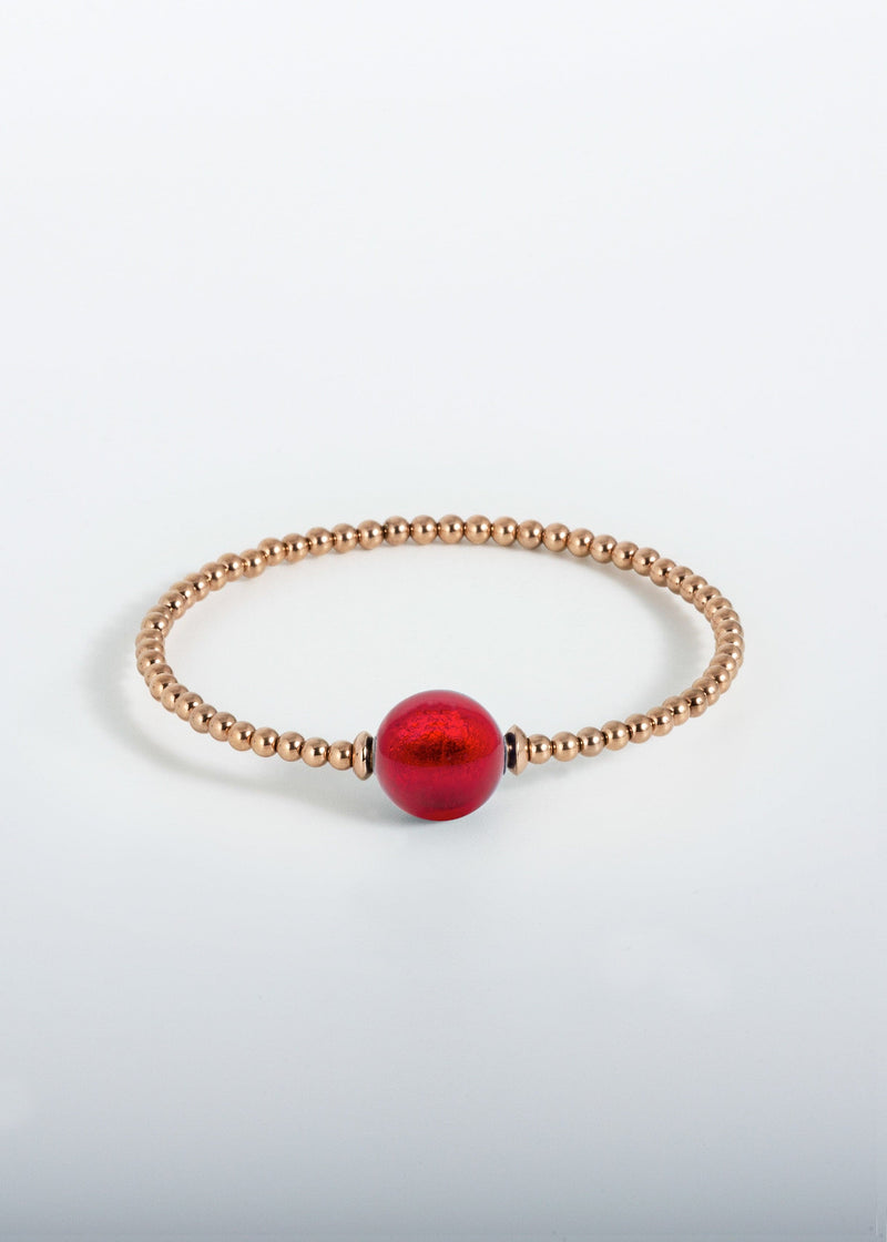 Armband Tango - Murano Rot