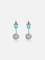 Liliflo - Modularer Schmuck Swiss made - Auswechselbare Ohrringe aus Amazonitstein - Anhänger Zirkonia