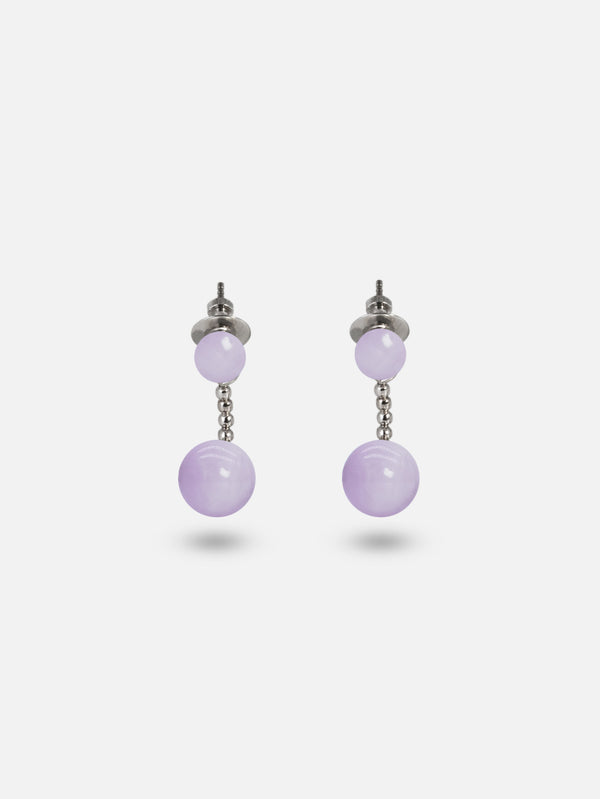 Liliflo - Modularer Schmuck Swiss made - Auswechselbare Ohrringe aus Kunzitstein