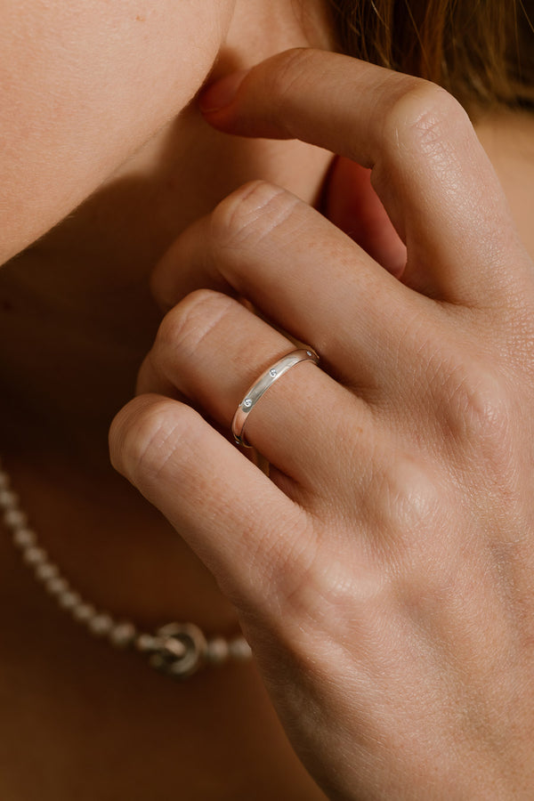 Bague Dune 4.5 mm - Diamants