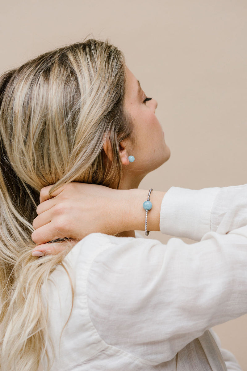 Armband Tango - Aquamarin