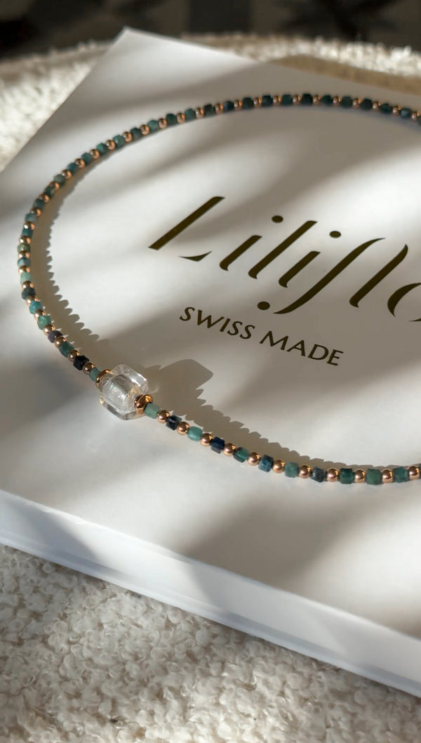 Collier Constellation - Tourmaline bleue
