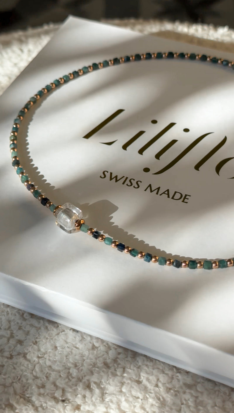 Collier Constellation - Tourmaline bleue
