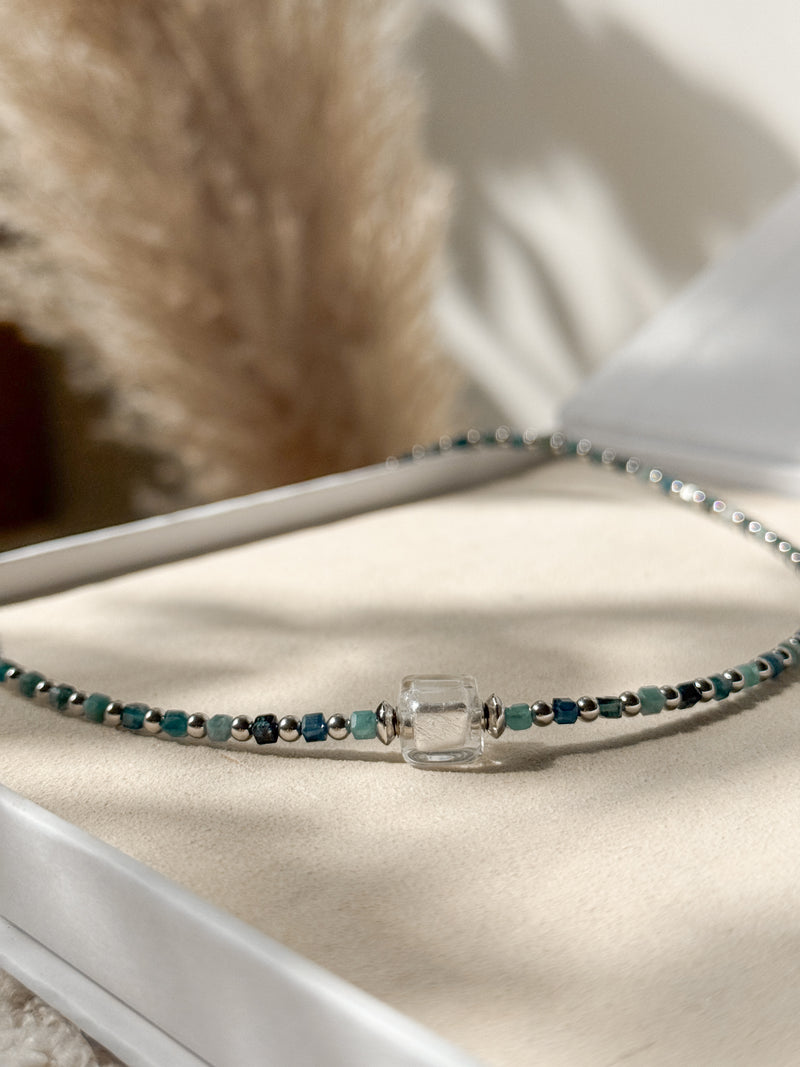 Collier Constellation - Tourmaline bleue