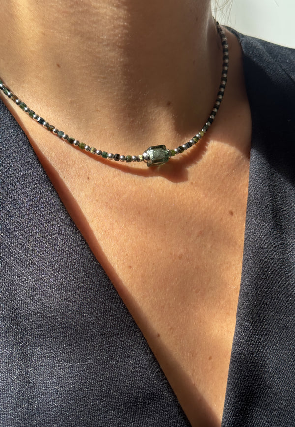 Collier Constellation - Tourmaline verte