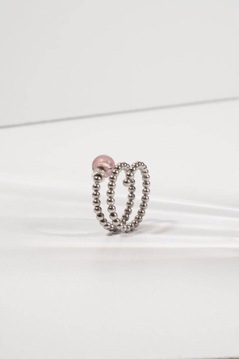 Ring Tango - Murano Purpur light