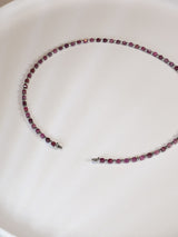 Liliflo - Modularer Schmuck Swiss made - Kollektion Constellation  - Collier Stahl Rubin - Zierverschluss zum Gravieren - Tierkreiszeichen