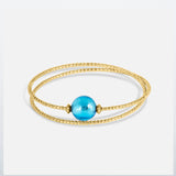Armband Milonga - Murano Aqua