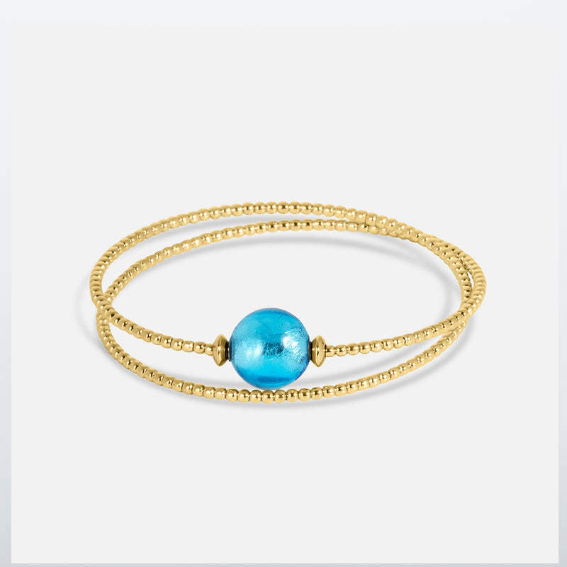 Armband Milonga - Murano Aqua