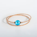 Armband Milonga - Murano Aqua