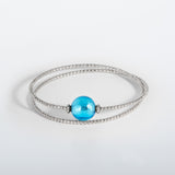 Armband Milonga - Murano Aqua