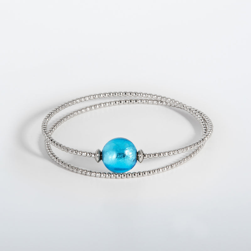 Armband Milonga - Murano Aqua
