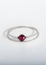 Bracelet Milonga - Murano Pourpre