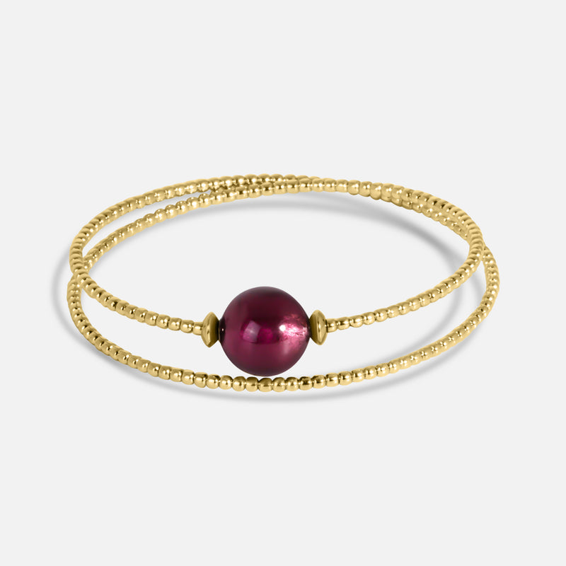 Bracelet Milonga - Murano Pourpre