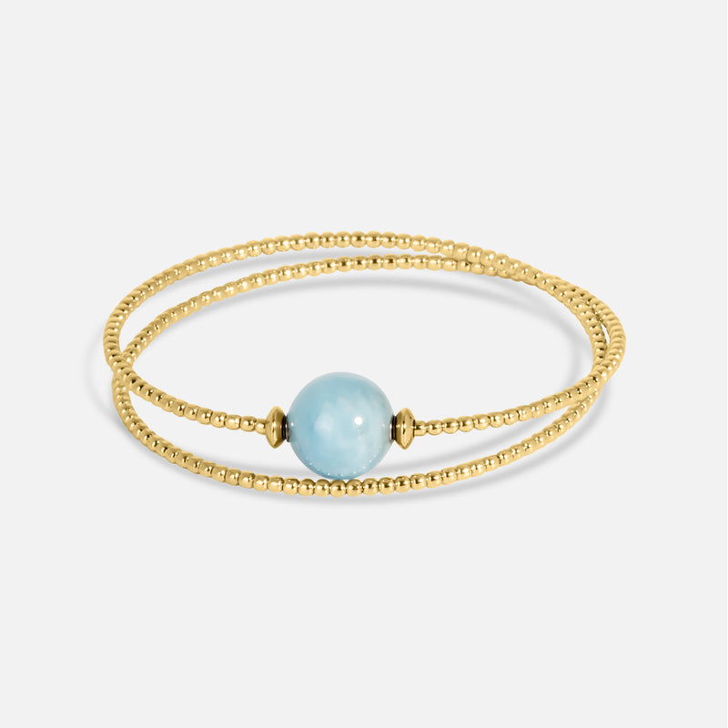 Armband Milonga - Aquamarin            