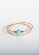 Armband Milonga - Aquamarin            