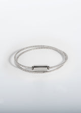 Liliflo, die Schweizer Schmuckmarke : Armband Milonga Double - silberfarben - Element Inspiration gravierbar