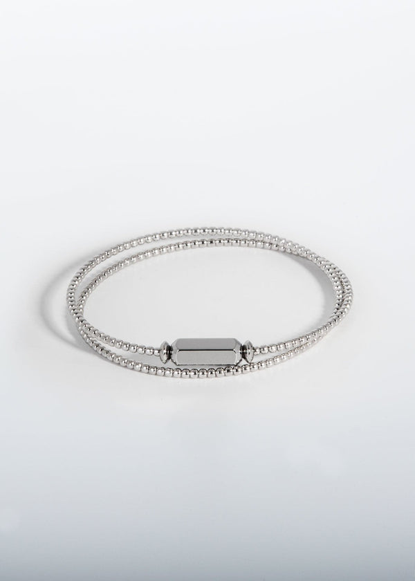 Liliflo, marque de bijoux Suisse : Bracelet Milonga - Naturel - Lien Poésie à graver