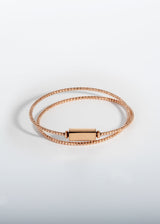 Liliflo, die Schweizer Schmuckmarke : Armband Milonga Double - Roségold - Element Inspiration gravierbar