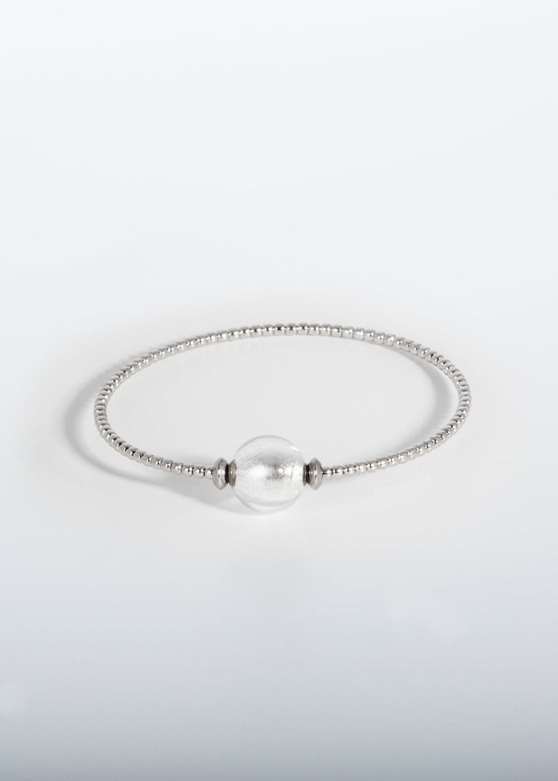 Liliflo, die Schweizer Schmuckmarke : Armband Milonga - silberfarben - Murano Kristall            