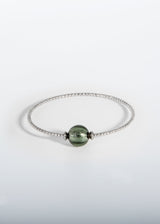 Liliflo, Schweizer Schmuckmarke : Armband Milonga  - silberfarben - Murano Tahiti            
