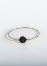 Liliflo, Schweizer Schmuckmarke : Armband Milonga - silberfarben - Schmuckstein - Lava            