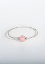 Liliflo, Schweizer Schmuckmarke: Armband Milonga - Natürlich - Schmuckstein - Rosenquarz            