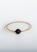 Liliflo, die Schweizer Schmuckmarke : Armband Milonga - Roségold - Schmuckstein - Lava