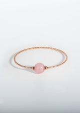 Liliflo, Schweizer Schmuckmarke : Armband Milonga - Roségold - Schmuckstein - Rosenquarz