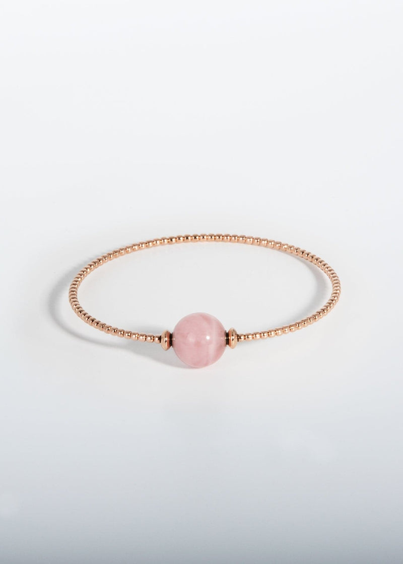Liliflo, Schweizer Schmuckmarke : Armband Milonga - Roségold - Schmuckstein - Rosenquarz