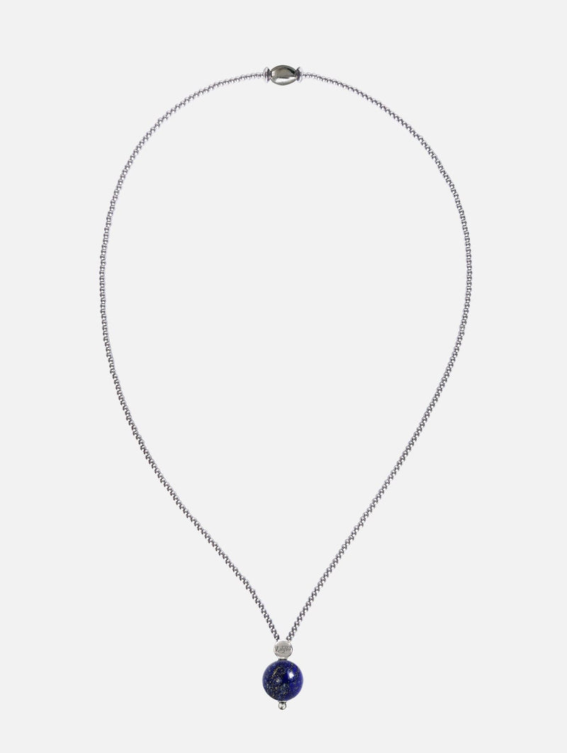 Liliflo_Swiss made Interchangeable Jewellery_Milonga Halskette in Naturfarbe_Schmuckstein_Lapis lazuli